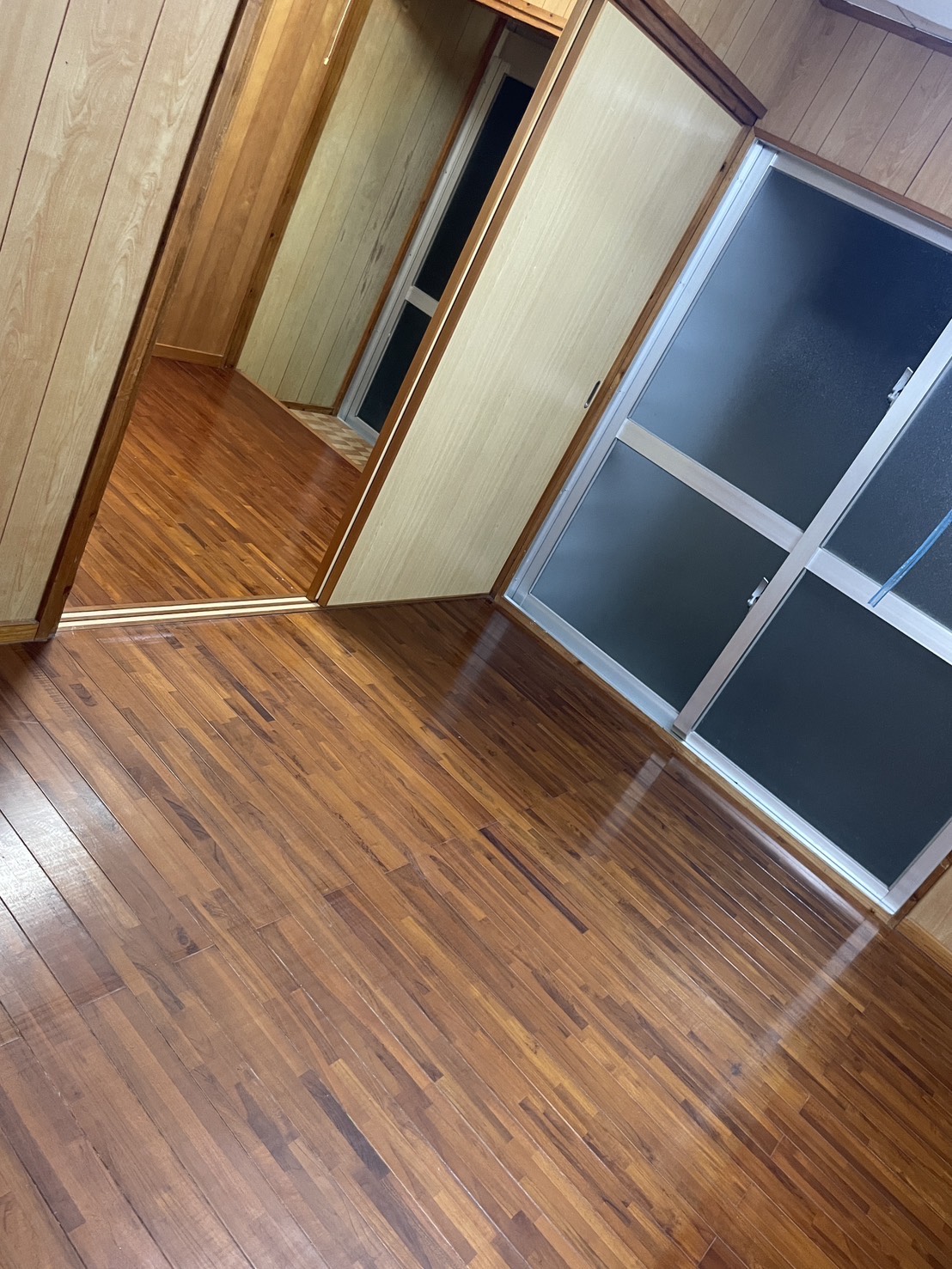 フローリング清掃 アフター ツヤ復活